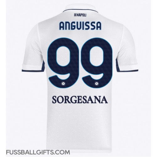 SSC Napoli Frank Anguissa #99 Fußballbekleidung Auswärtstrikot 2024-25 Kurzarm